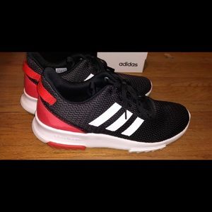 Adidas Cloudfoam Racer in Black/Red Sz:11.5